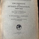 Krämer, Augustin.: Palau, 3. Teilband. (enthält:  Abteilung V. – Stoffliches und Abteilung VI – Geistige Kultur). - Bild 1
